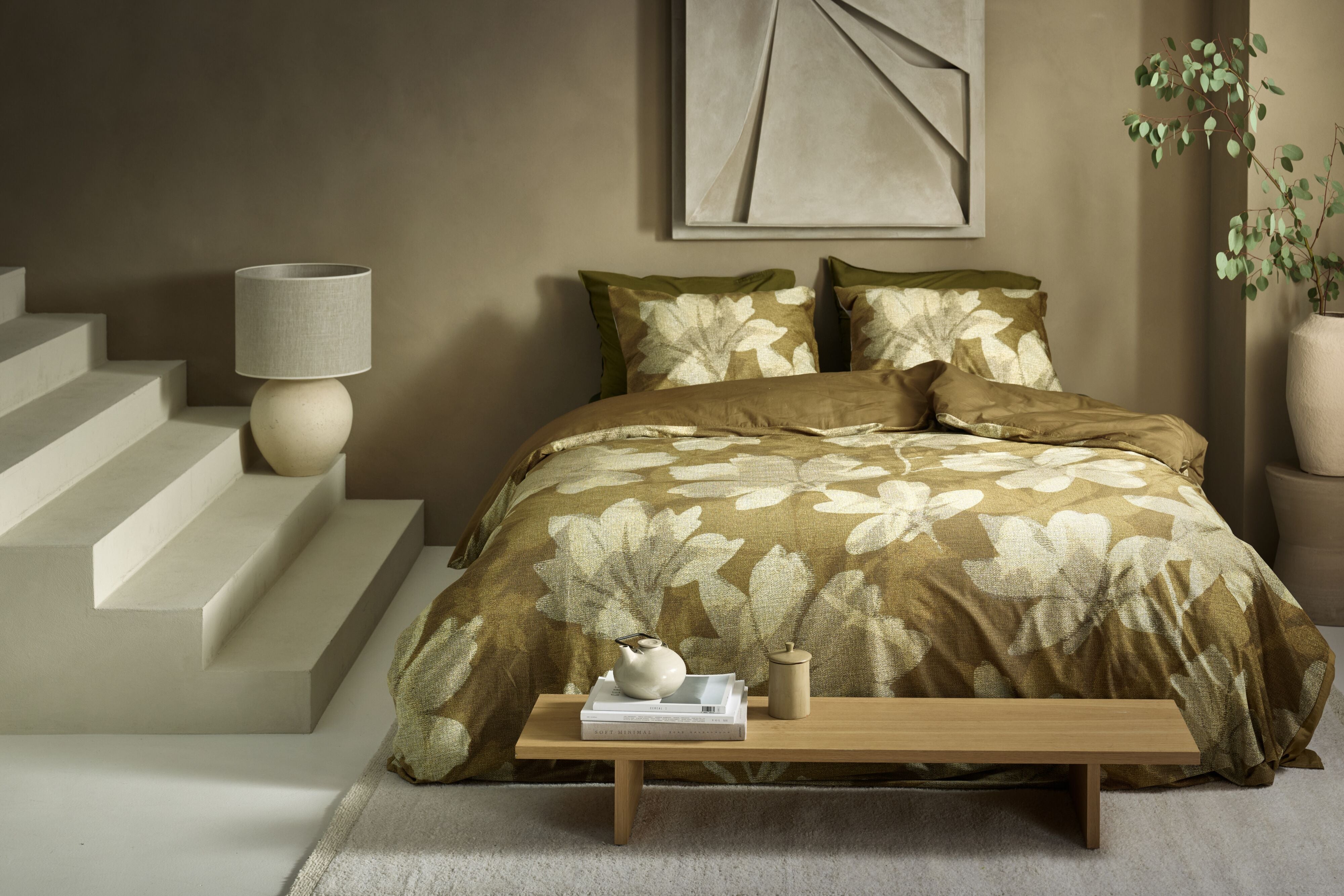 Beddinghouse dekbedovertrek velvet Juline Goud