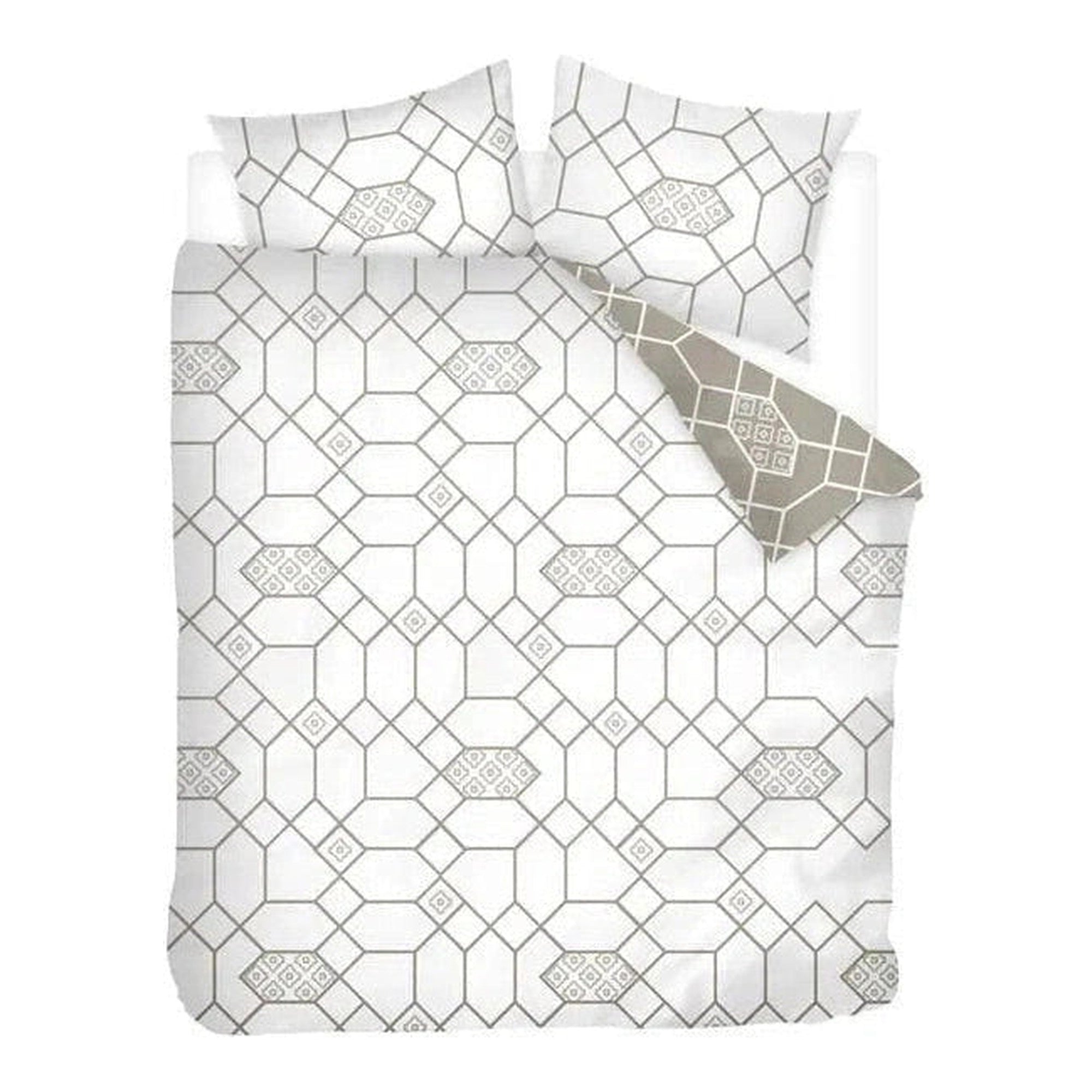 Sleepnight Lakenset flanel Lieven taupe