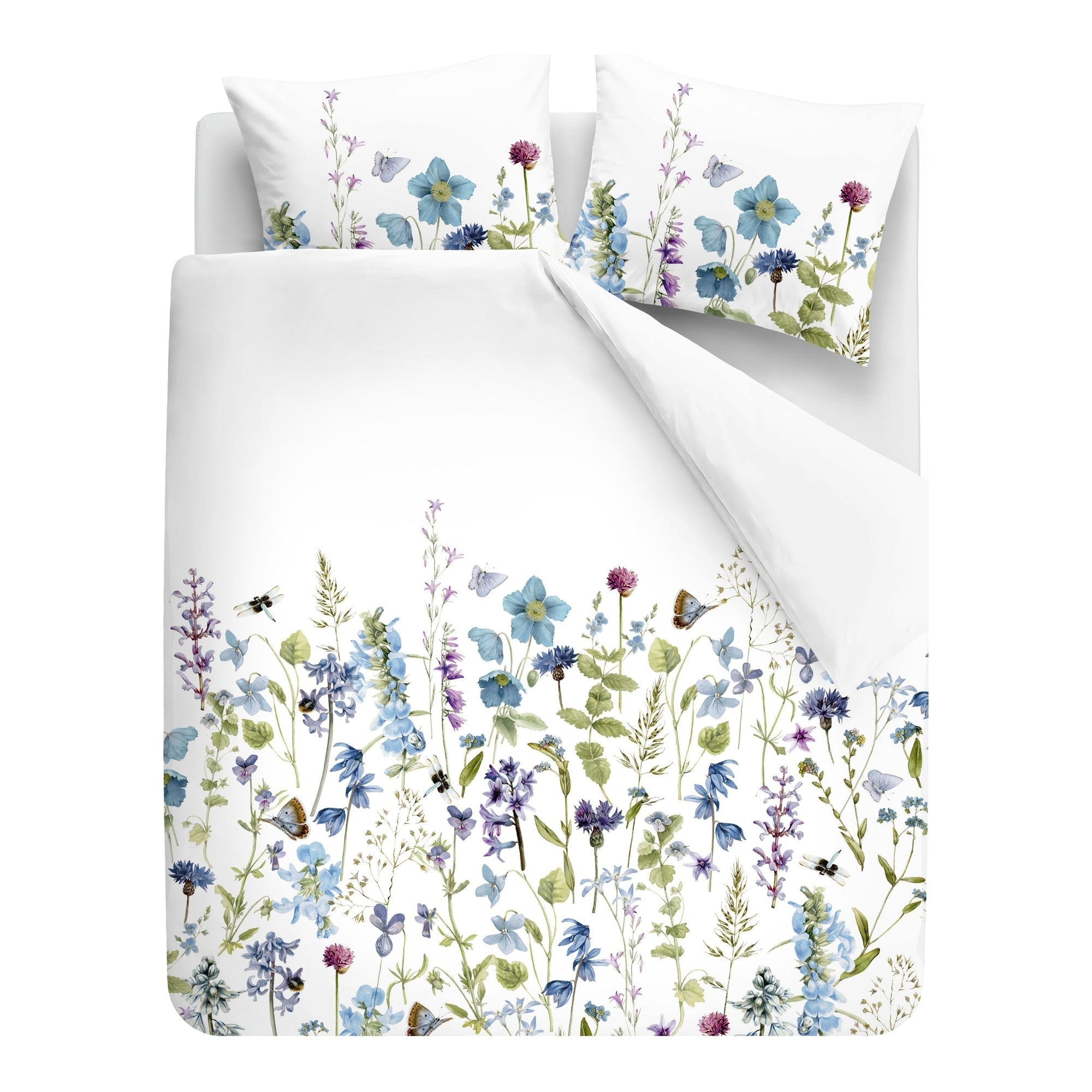 Marjolein Bastin Dekbedovertrek Katoen Blue Garden Blauw