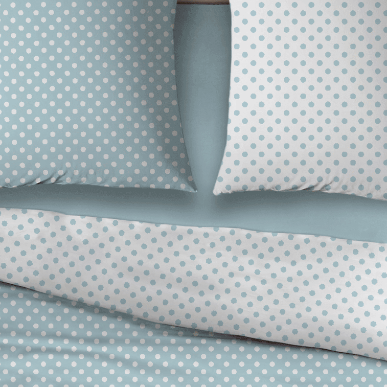 Cottons Dekbedovertrek Katoen Pierrot Blue