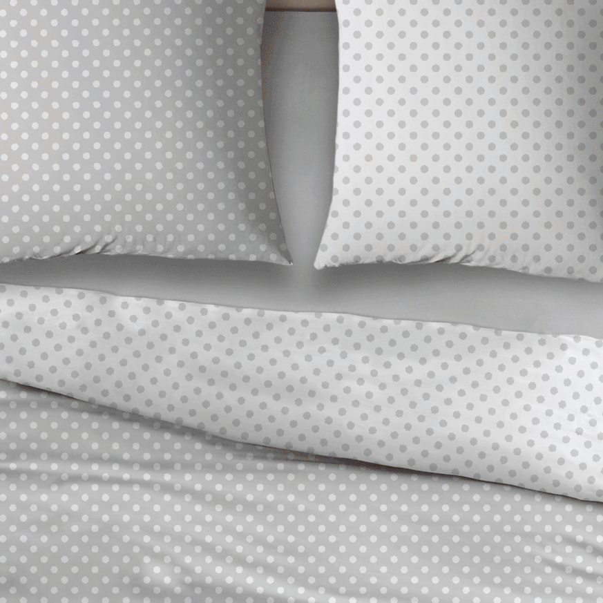 Cottons Lakenset Katoen Pierrot Grijs