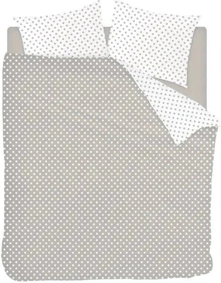Sleepnight Dekbedovertrek Flanel Pierrot Taupe
