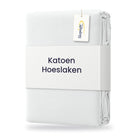 Sleepnight Hoeslaken Katoen 30 cm Wit - verpakking