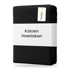 Sleepnight Hoeslaken Katoen 30 cm Zwart - verpakking