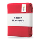 Sleepnight Hoeslaken Katoen 30 cm Rood - verpakking