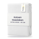 Sleepnight Hoeslaken Katoen 40 cm Wit - verpakking