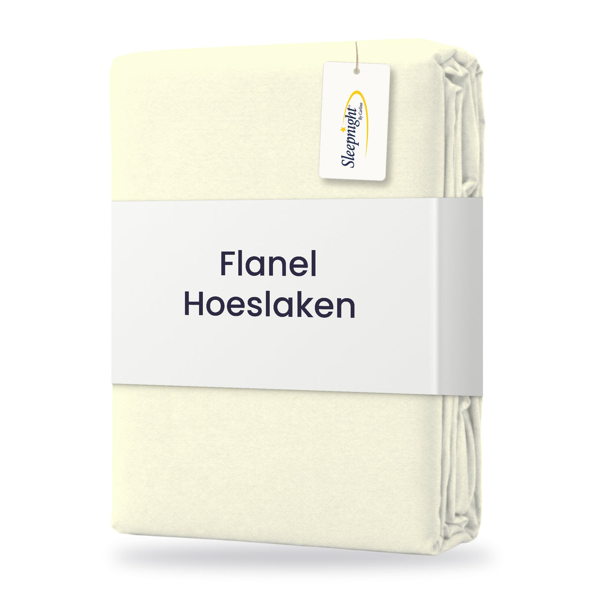 Sleepnight Hoeslaken Flanel 30 cm Ivoor - verpakking