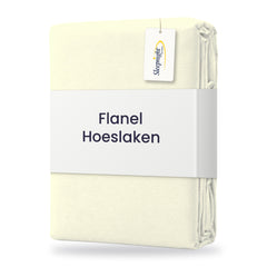 Sleepnight Hoeslaken Flanel 30 cm Ivoor