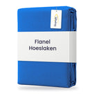 Sleepnight Hoeslaken Flanel 30 cm Blauw - verpakking