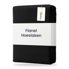 Sleepnight Hoeslaken Flanel 30 cm Zwart - verpakking