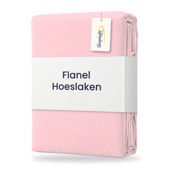 Sleepnight Hoeslaken Flanel 30 cm Roze