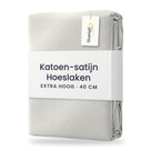 Sleepnight Hoeslaken Satijn 40 cm Grijs - verpakking