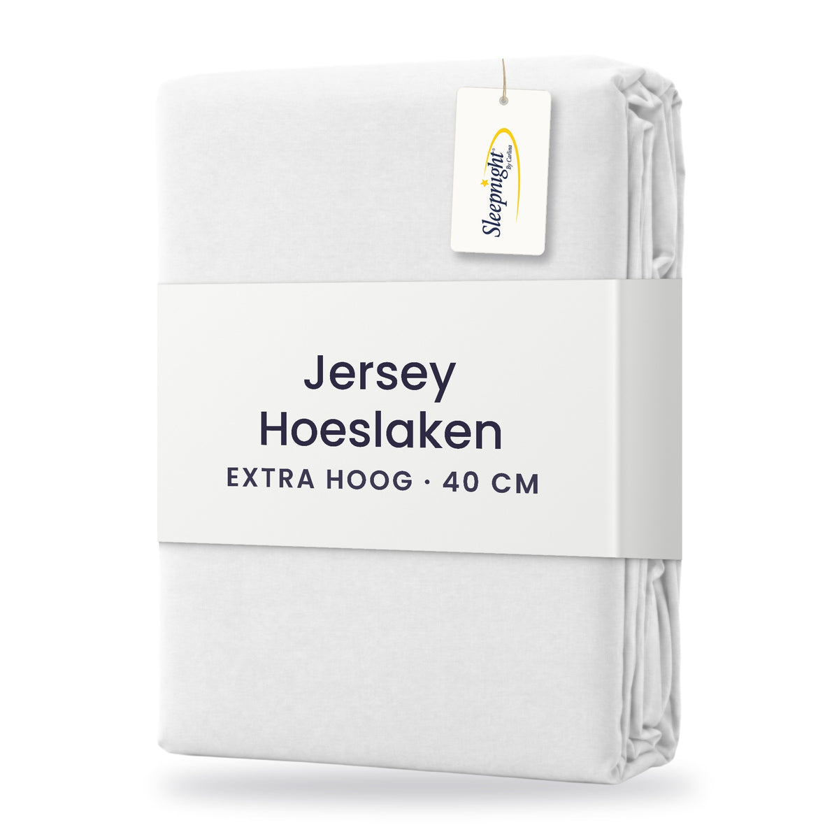 Sleepnight Hoeslaken Jersey 40 cm Wit - verpakking