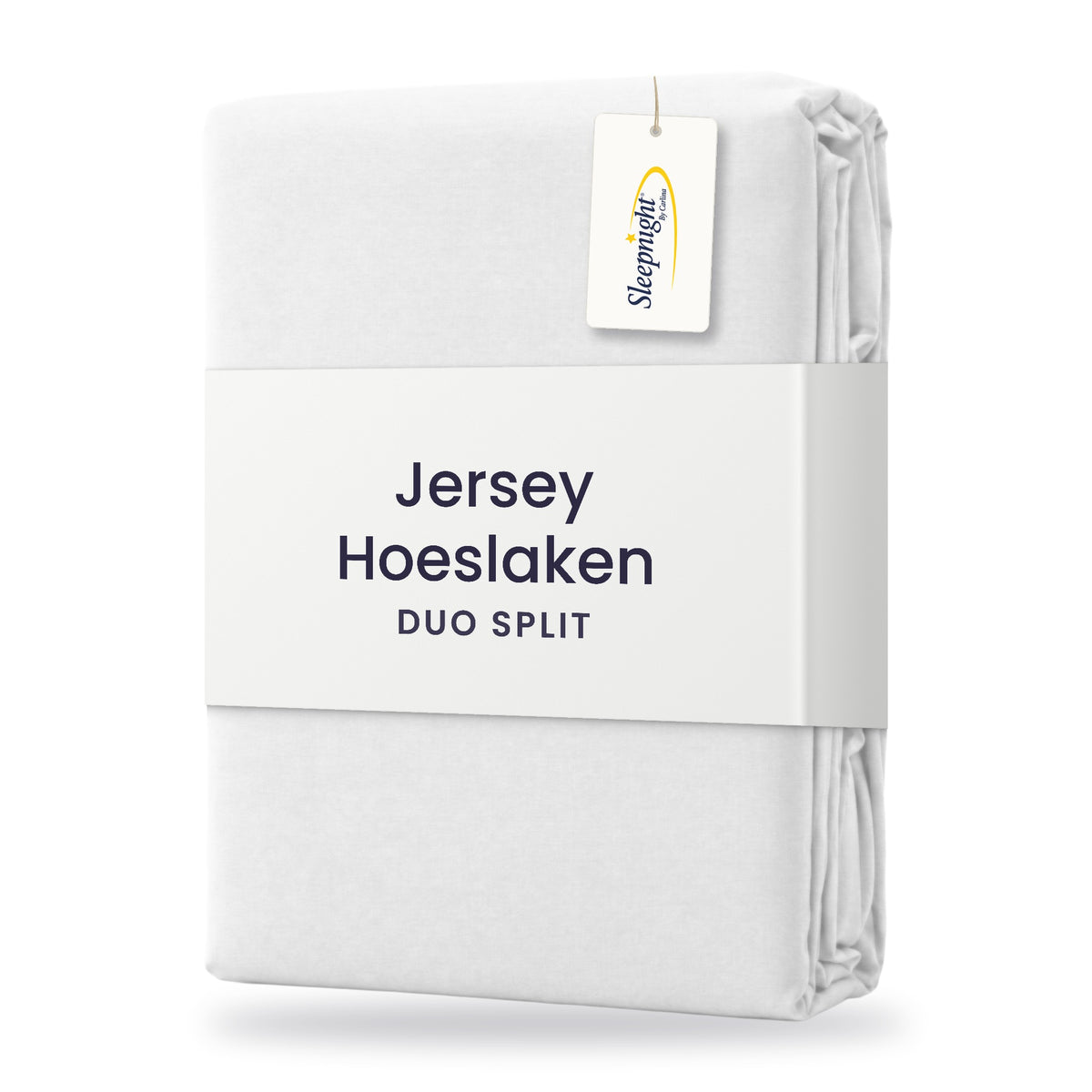 Sleepnight Duo Split Hoeslaken Jersey Wit - verpakking