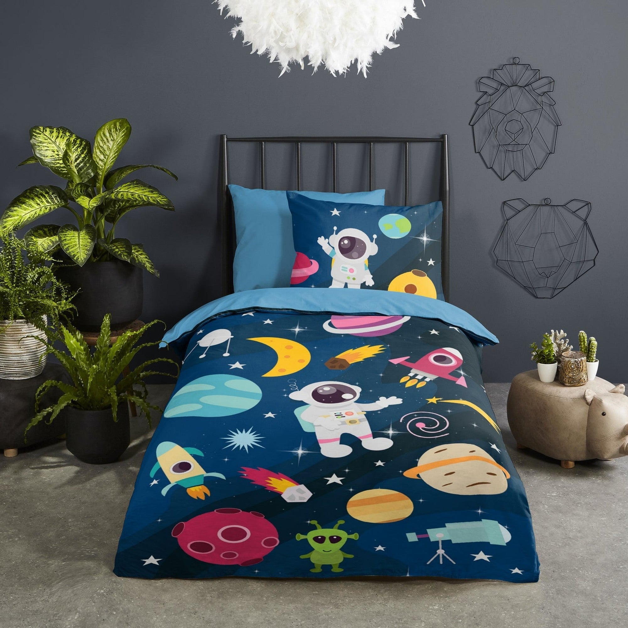 Pure Dekbedovertrek Microfiber Planets Multi