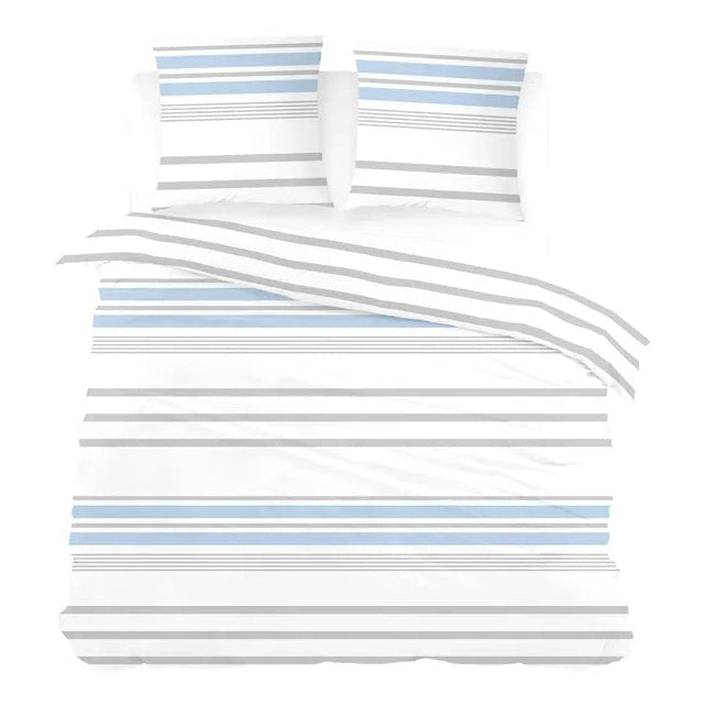 Housse de couette coton Rieke Bleu