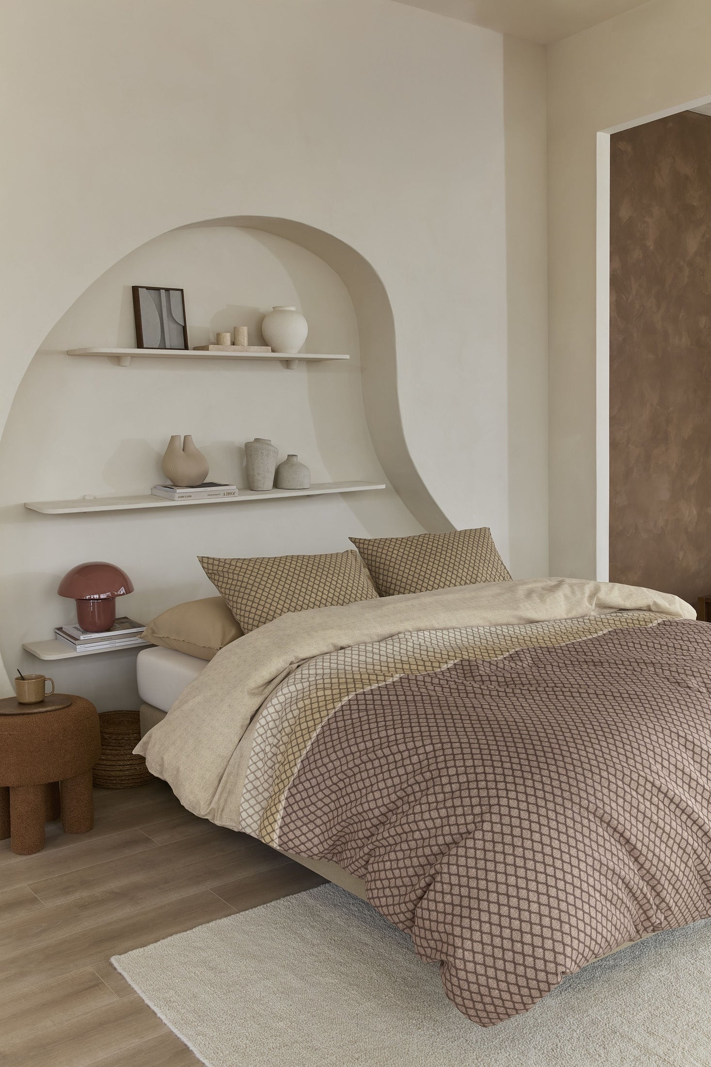 Beddinghouse Dekbedovertrek Katoen Riven - Naturel