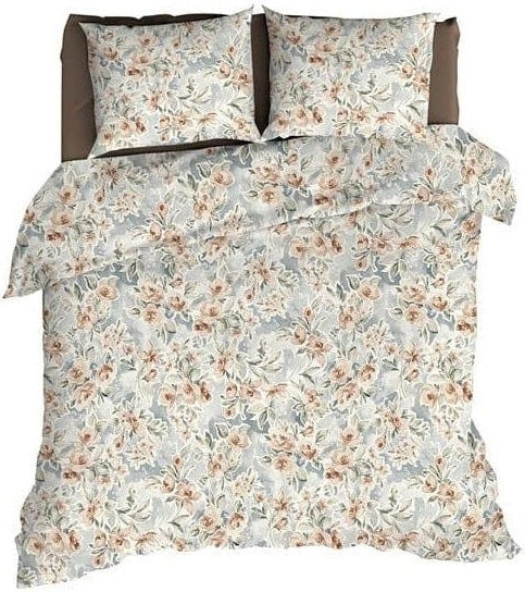 Romanette Dekbedovertrek Dekbedovertrek Flanel Lana Taupe/Grijs