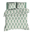Romanette dekbedovertrek katoen Ottoman Green