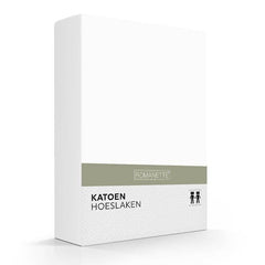 Romanette Hoeslaken Basic Katoen Wit