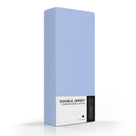 Romanette topper hoeslaken double jersey bleu