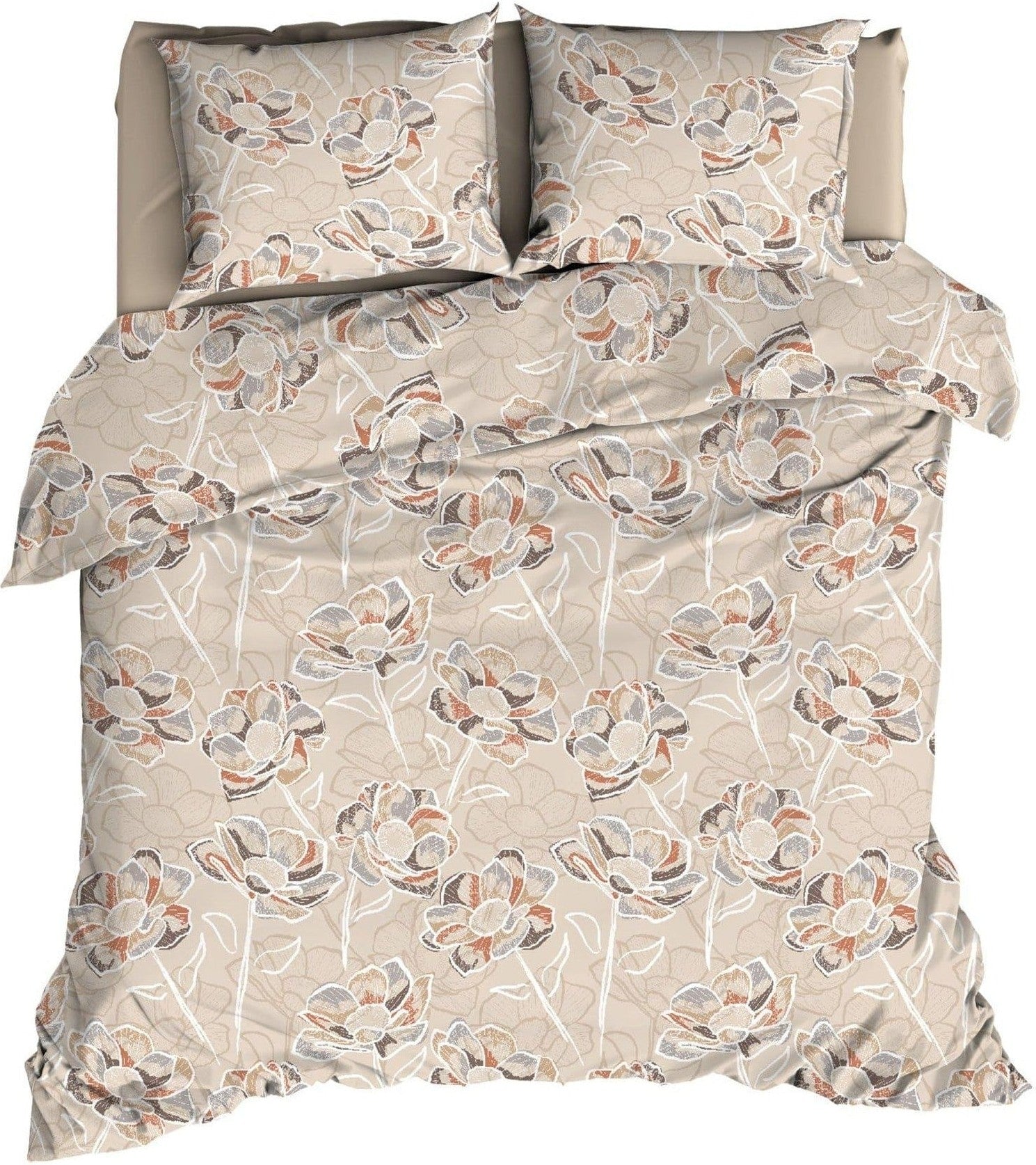 Satin d'Or Dekbedovertrek Dekbedovertrek Satijn Steffi Beige