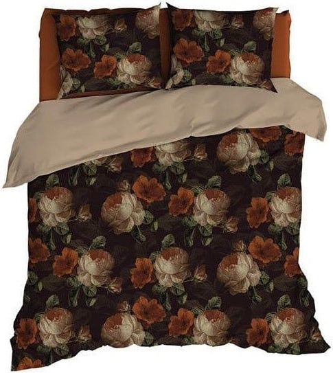 Satin d'Or Dekbedovertrek Dekbedovertrek Satijn Valeria Bruin