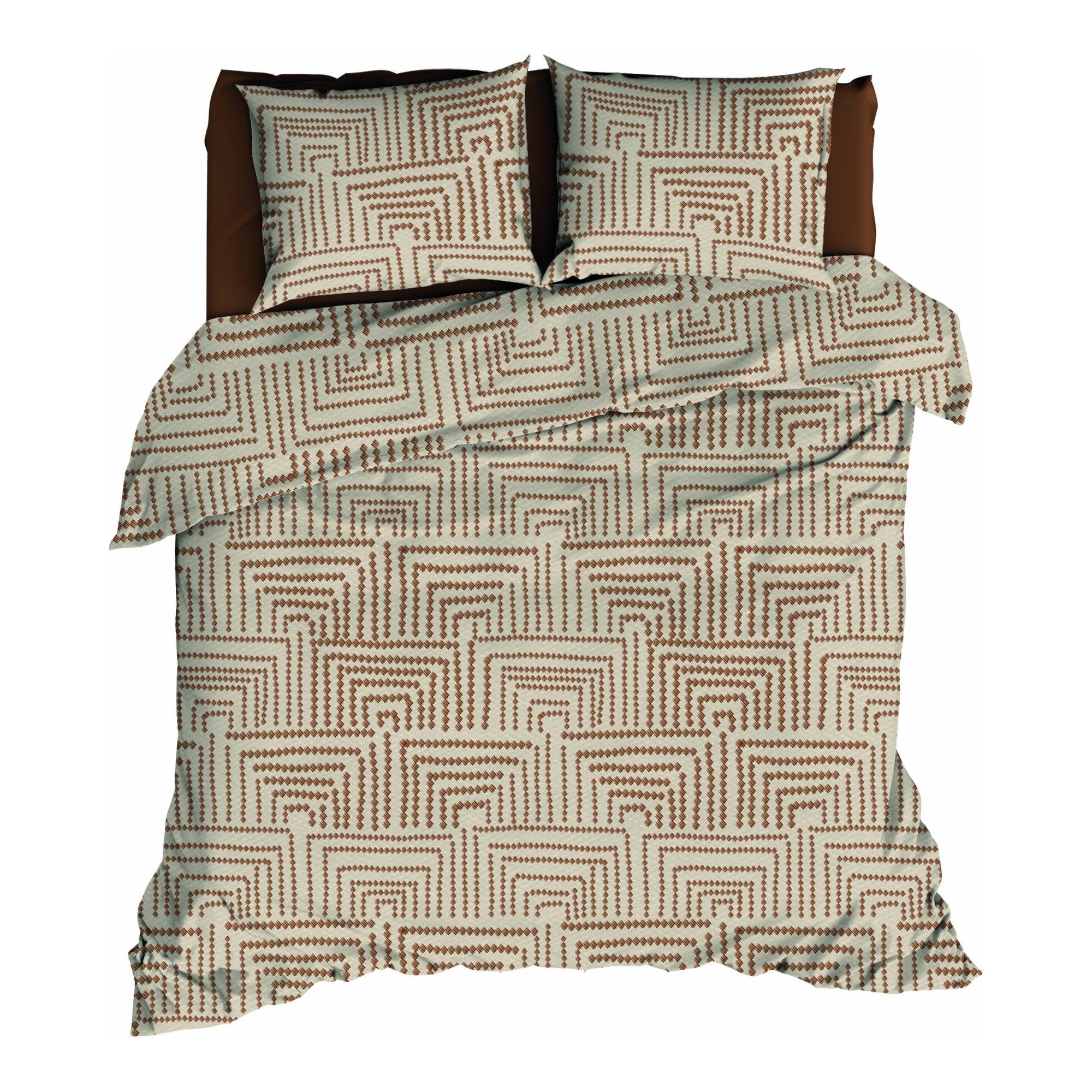 Satin d'Or lakenset Vendome satijnkatoen beige