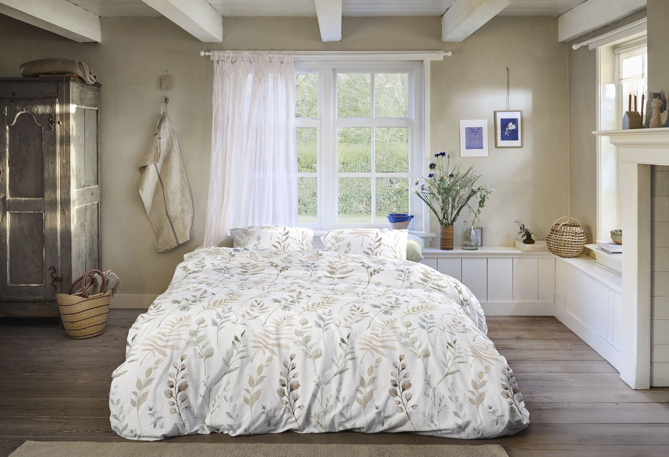 Ariadne at Home Dekbedovertrek Katoen Silent - Wit