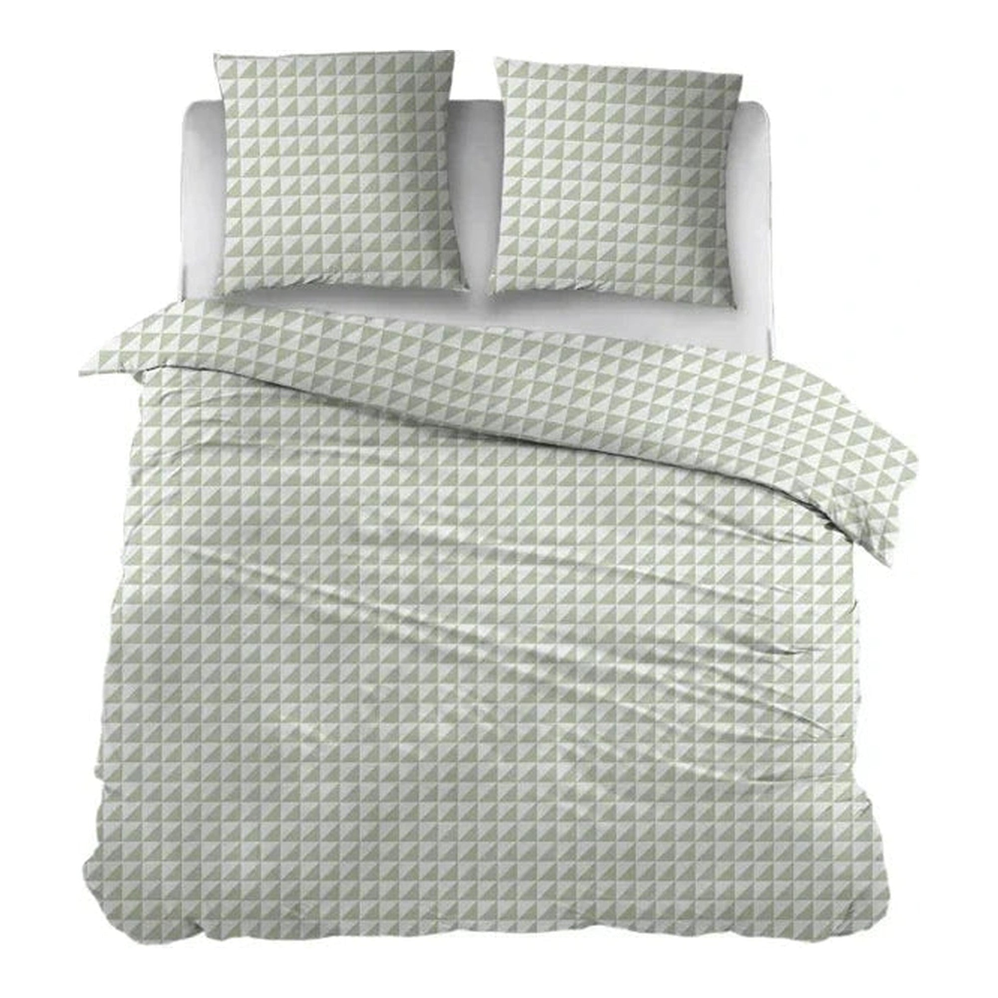 Sleepnight dekbedovertrek flanel Irina groen