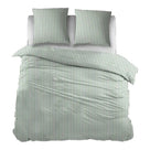 Sleepnight dekbedovertrek flanel Iris groen
