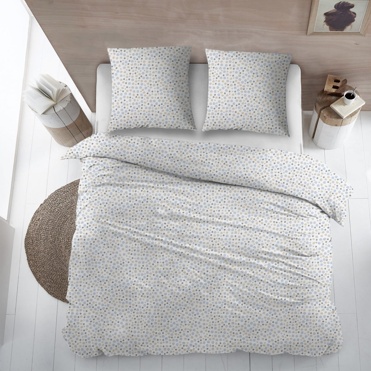 Sleepnight dekbedovertrek percale Cerises bleu
