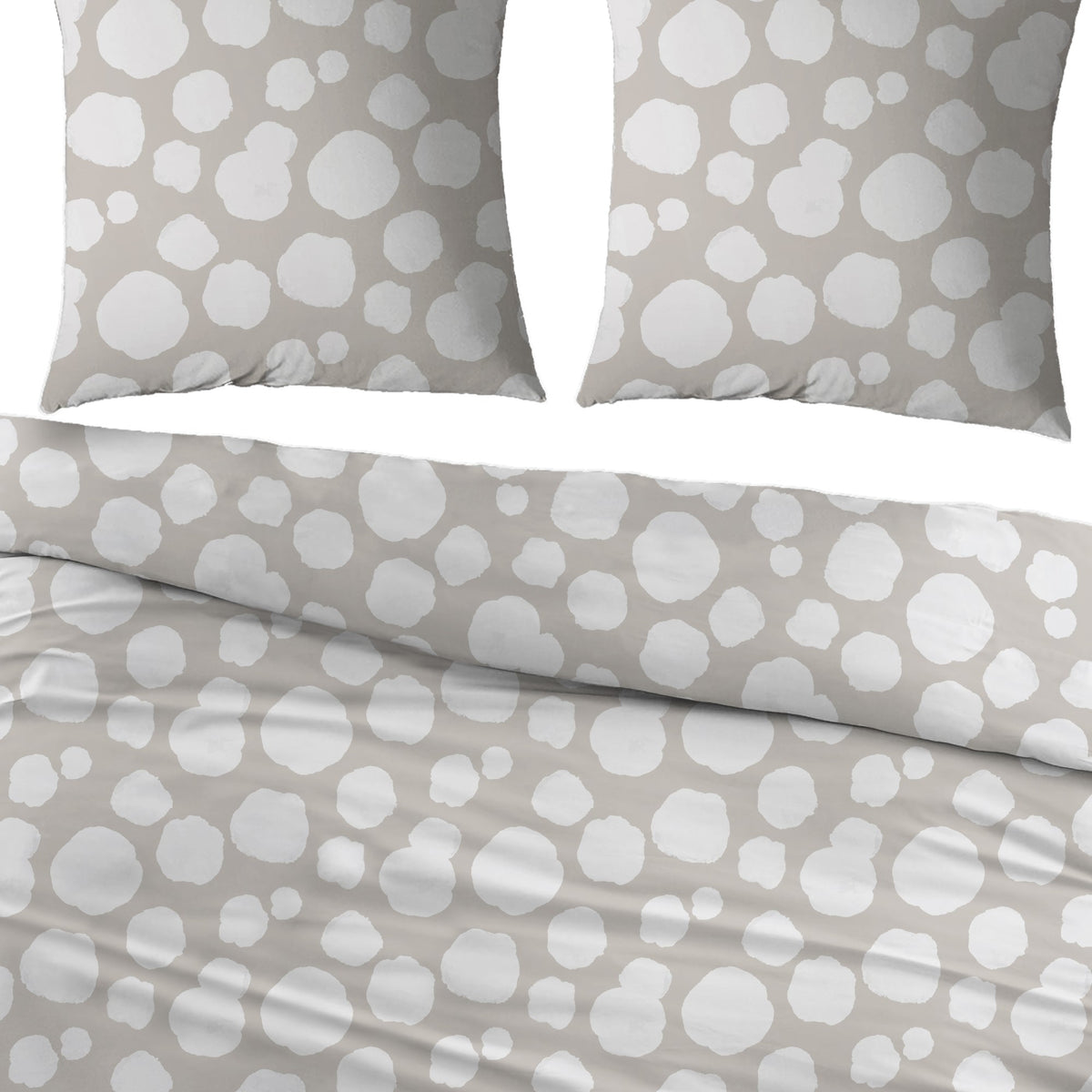 Sleepnight dekbedovertrek percale Framboises beige