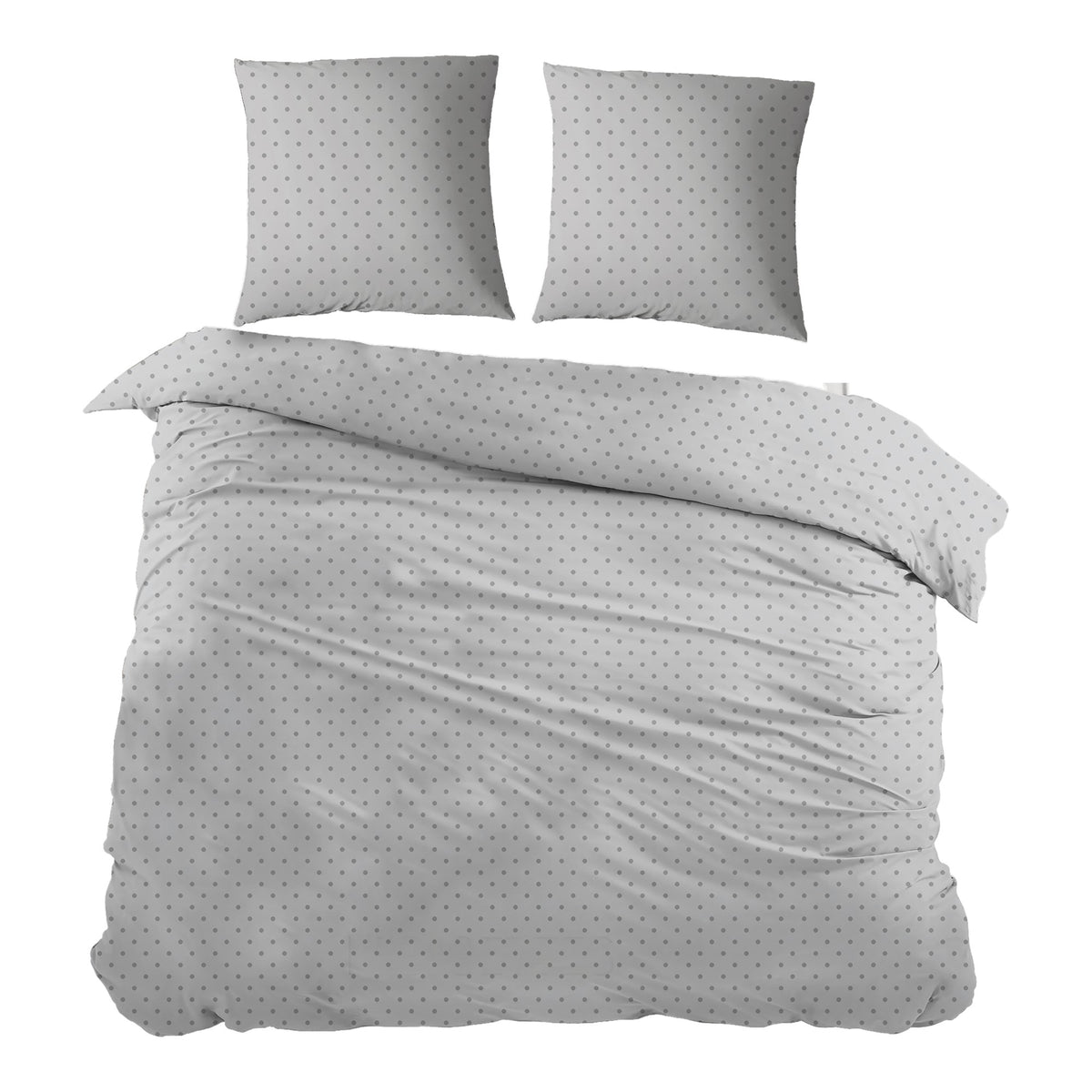 Sleepnight dekbedovertrek percale Noisettes gris