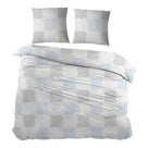 Sleepnight dekbedovertrek percale Oranges bleu gris