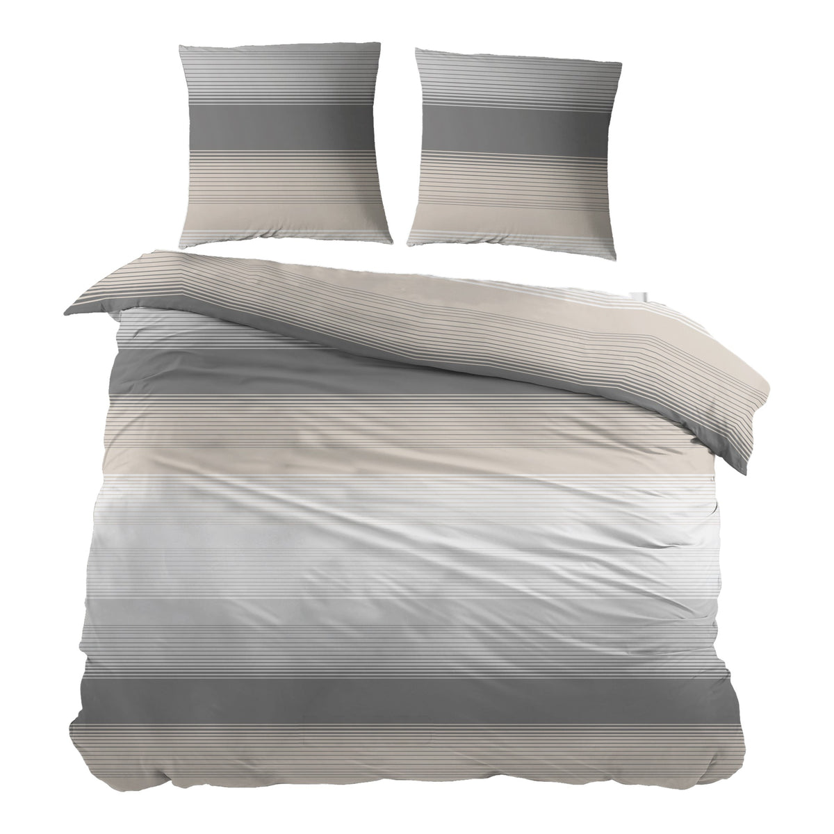Sleepnight dekbedovertrek percale Poires gris beige