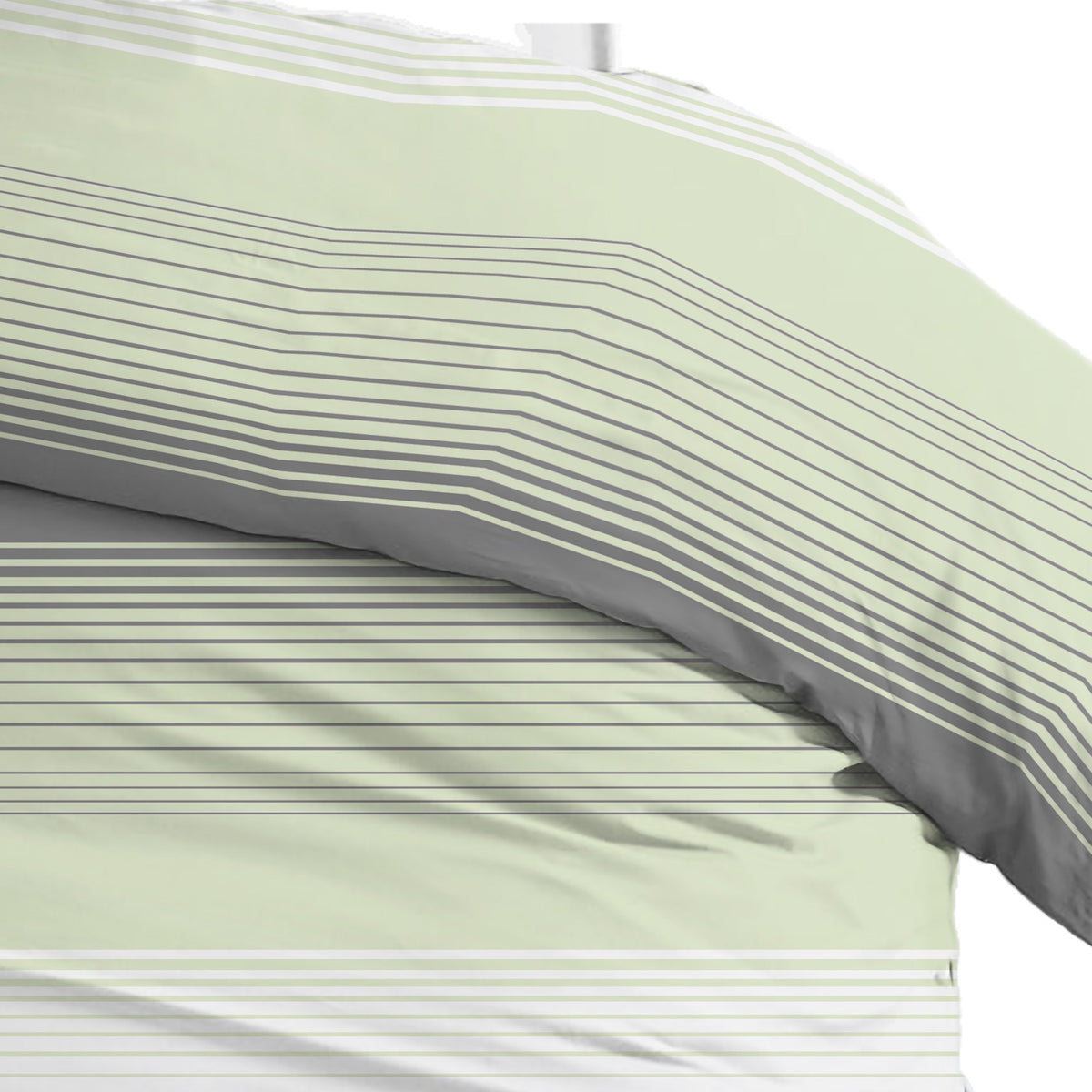 Sleepnight dekbedovertrek percale Poires gris vert