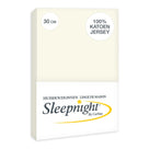Sleepnight hoeslaken jersey 30 cm ivoor