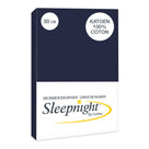 Sleepnight hoeslaken katoen 30 cm Marine