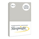 Sleepnight hoeslaken satijn 30 cm grijs