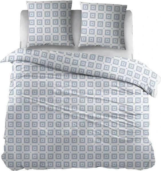 Sleepnight Dekbedovertrek Flanel Ilse Blauw