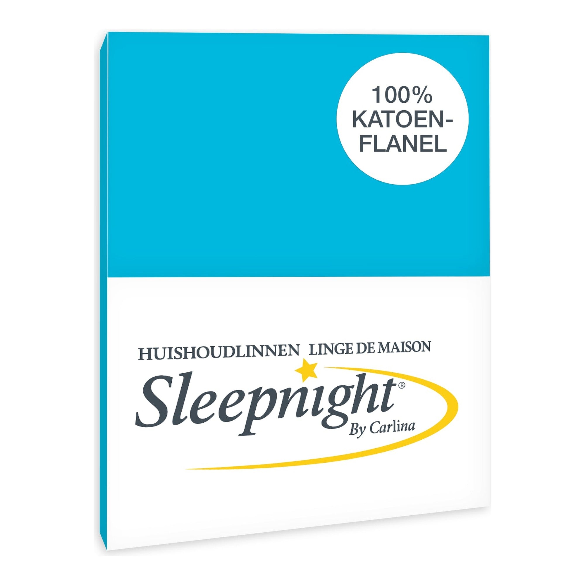 Sleepnight kussensloop flanel Turquoise