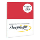 Sleepnight kussensloop katoen rood