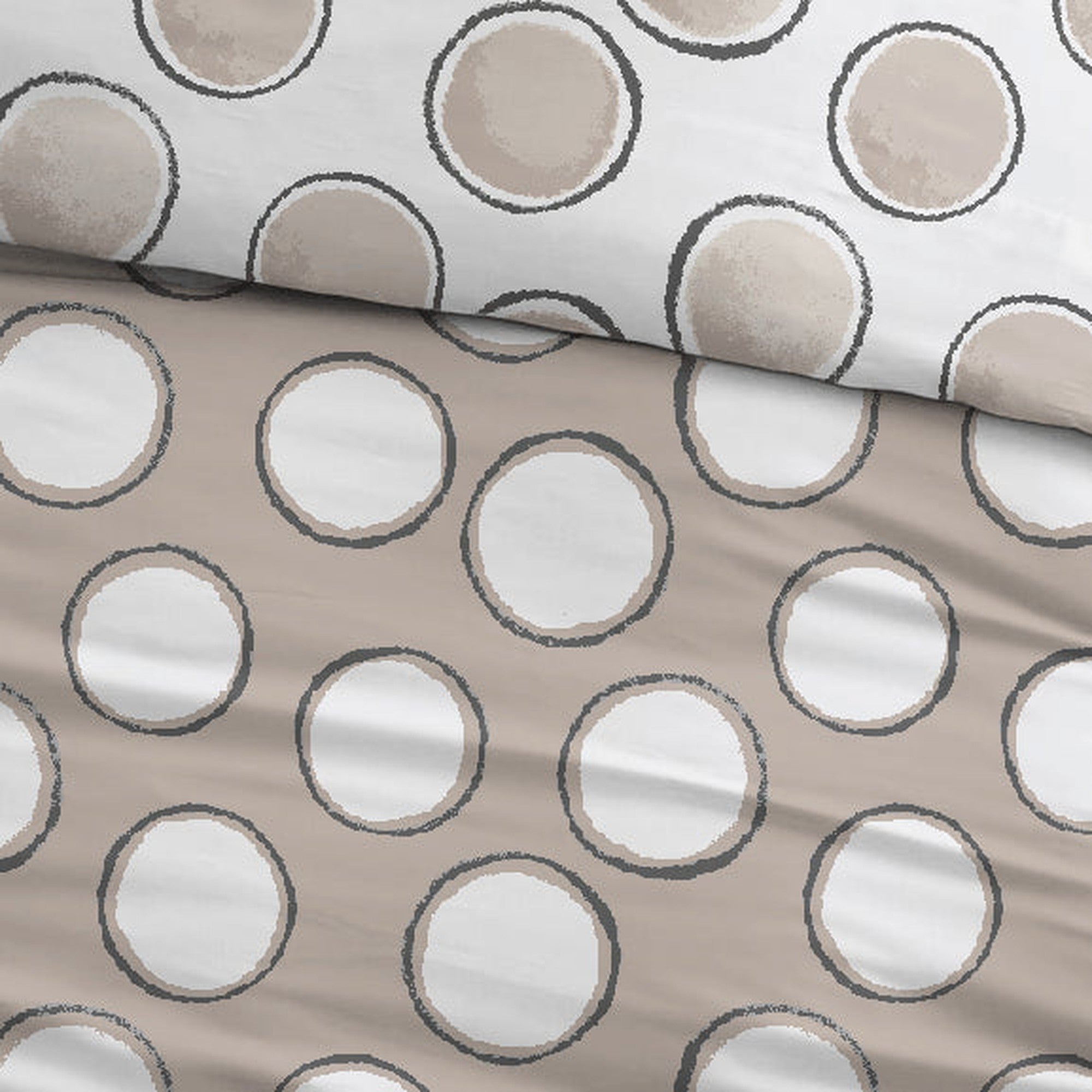 Sleepnight Lakenset flanel Doris taupe