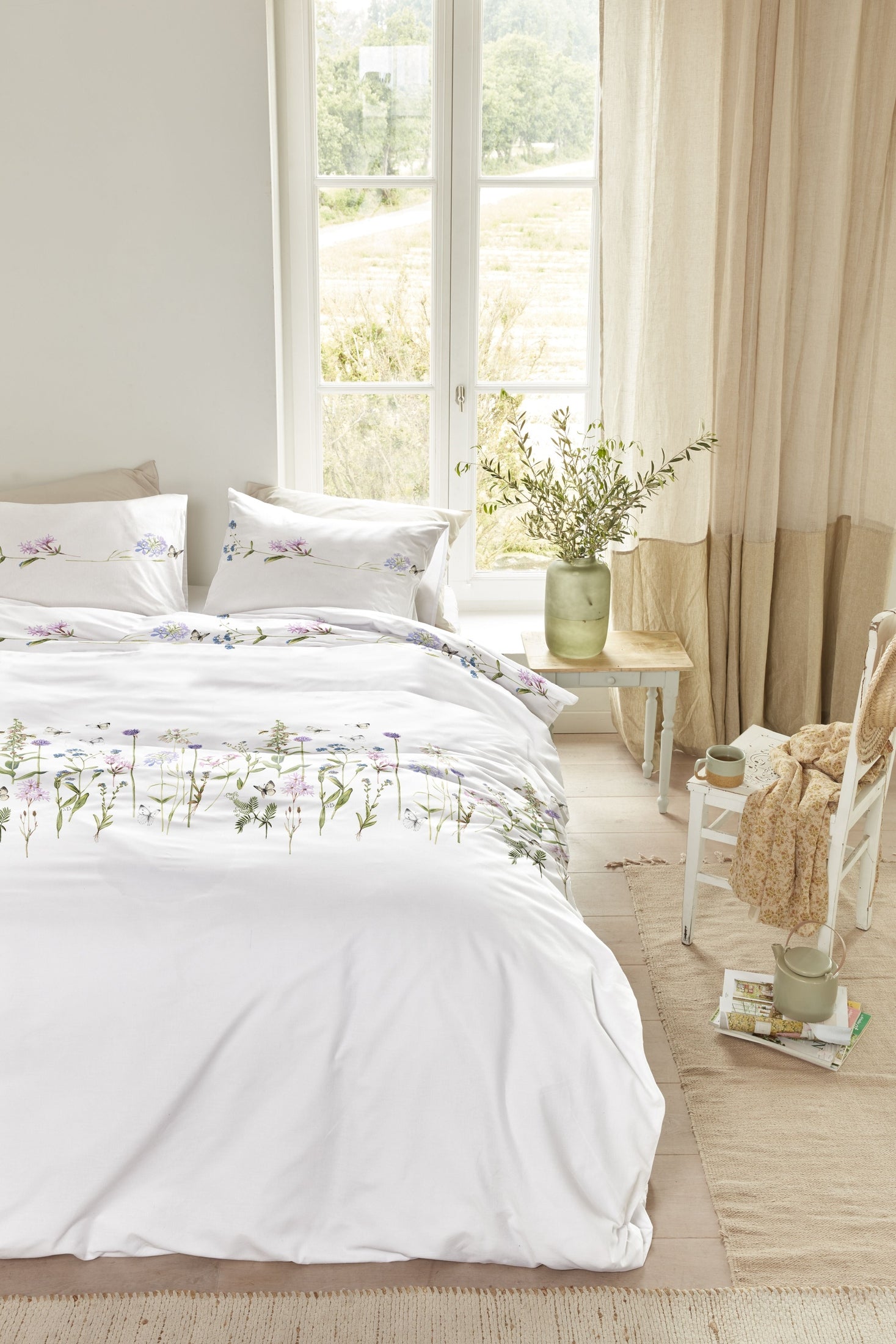 Marjolein Bastin Dekbedovertrek Katoen Soft Bloom - Multi