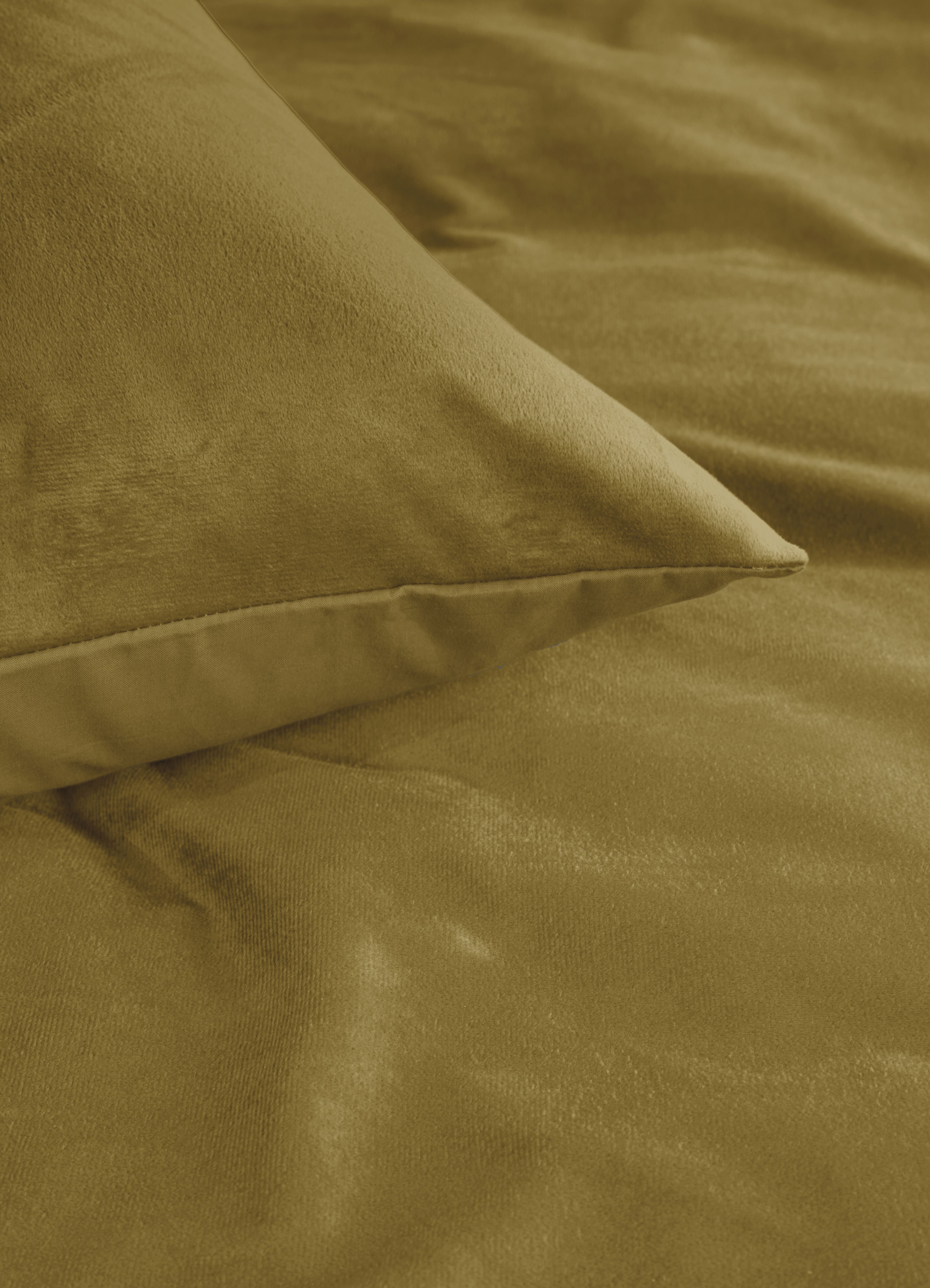 Ambiante Dekbedovertrek Velvet Oker
