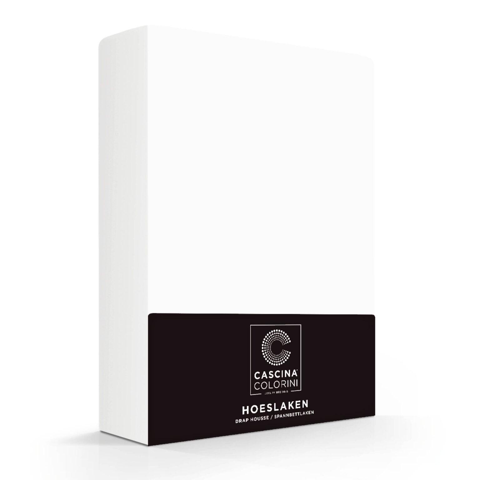 Hoeslaken Hoek 45cm Percale Wit - Bedtextielonline.be