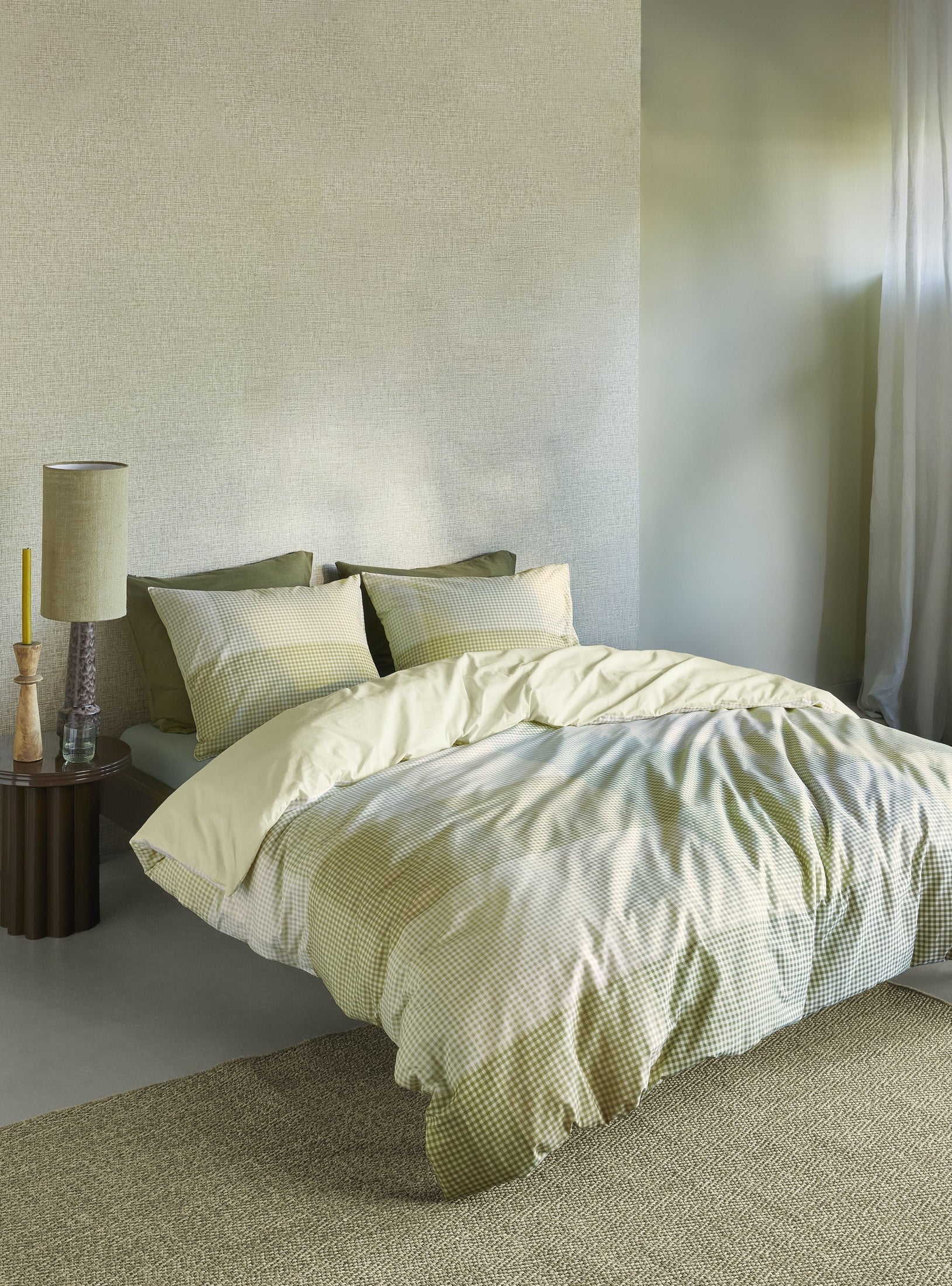Beddinghouse Dekbedovertrek Katoen Zira - Groen