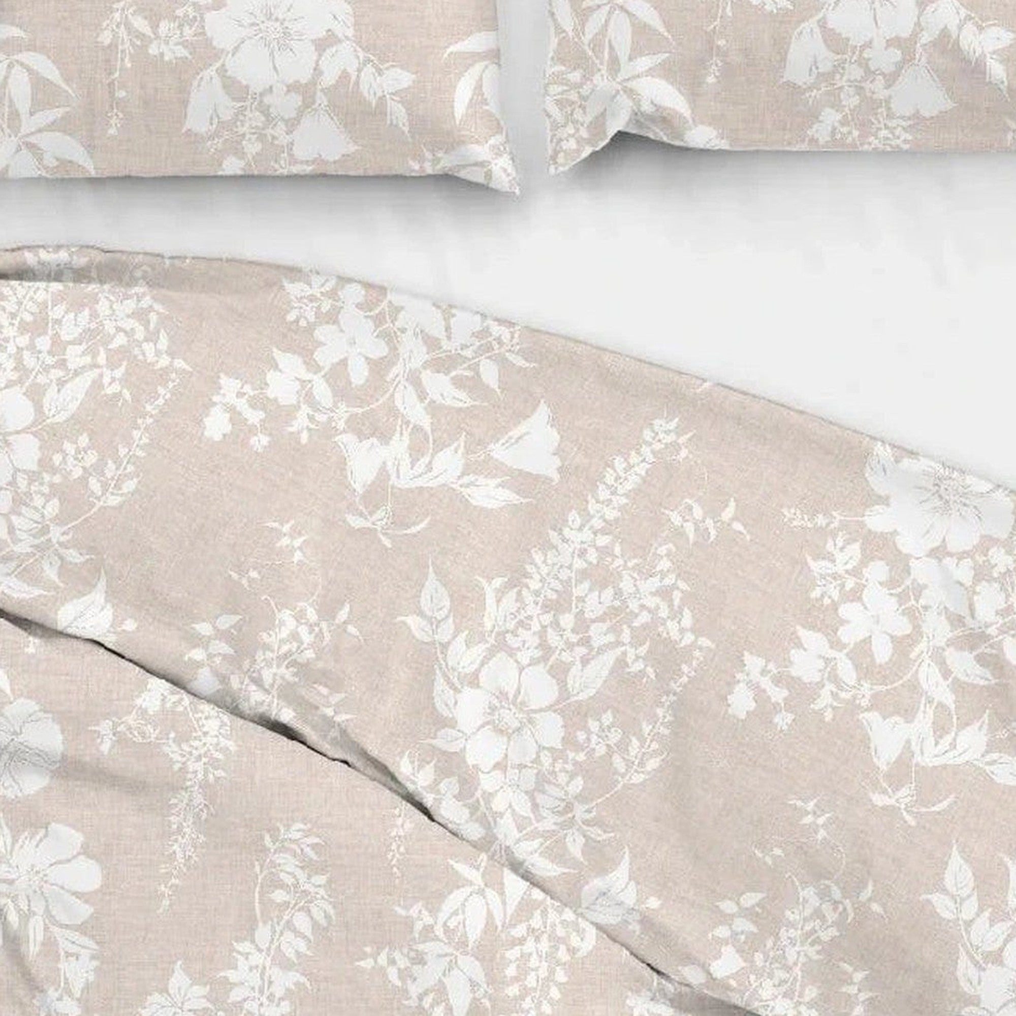 Zo Home dekbedovertrek katoen Ibisco di Lino Sandy beige