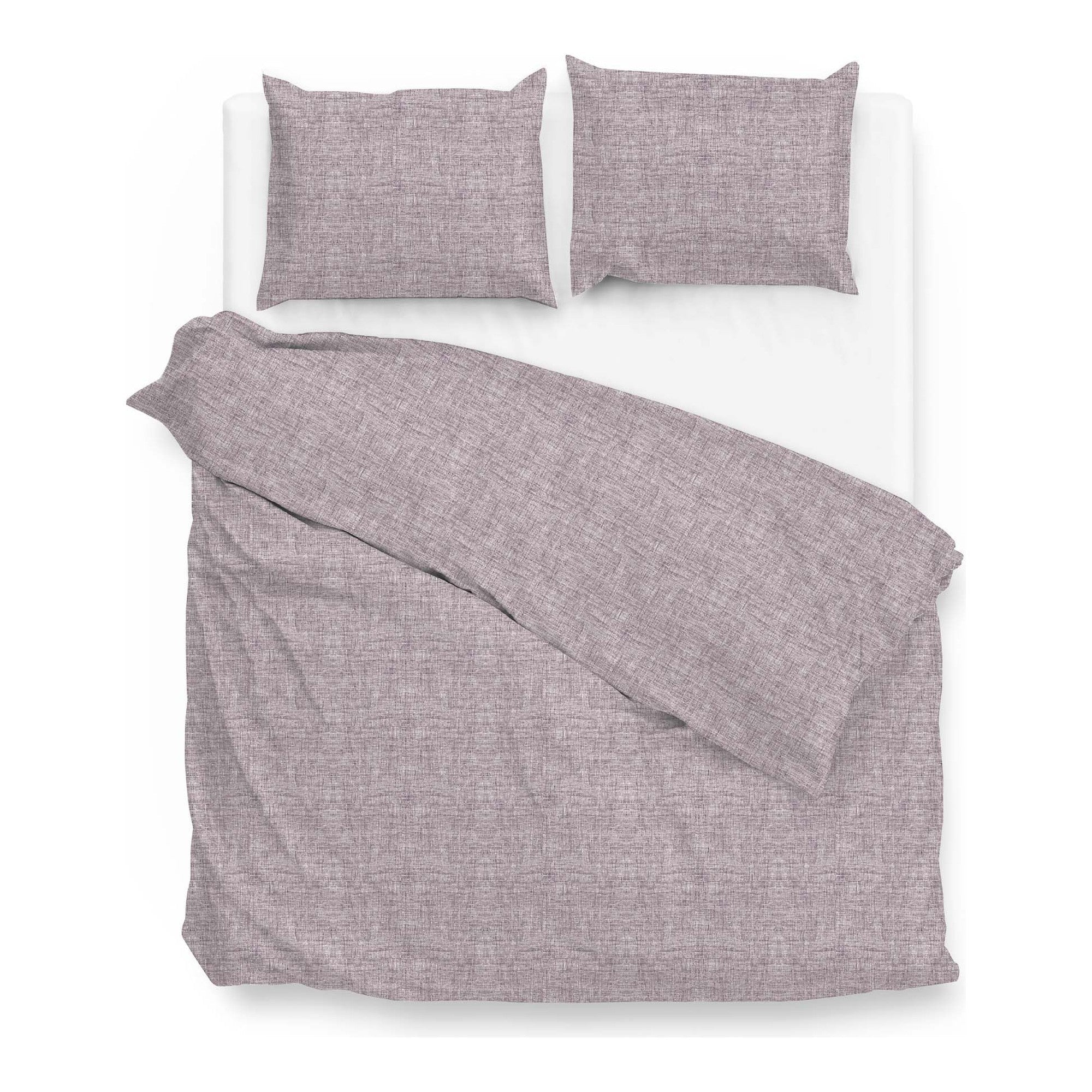 Zo Home dekbedovertrek Lino Purple katoen